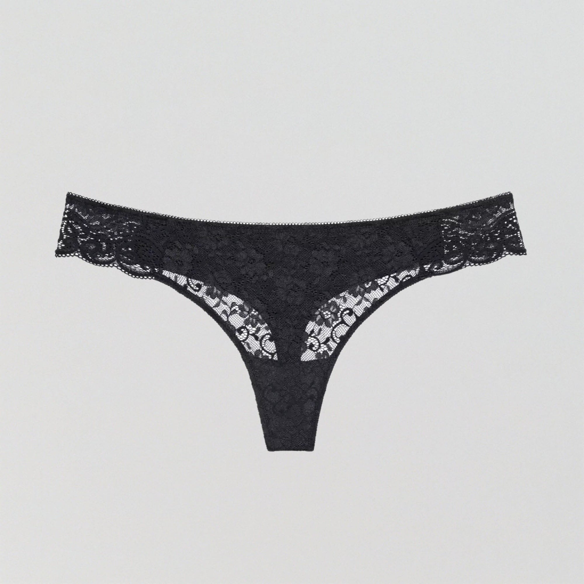 Scalloped lace thong [Black] Bottoms Triumph 8 