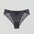 Scalloped lace high leg tanga knicker [Black] Bottoms Triumph 