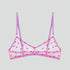 Scarlet heart & pink mesh mesh bralette Bras Dora Larsen 