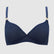 Aztec lace non wired bralette [Navy] Bras Nudea 