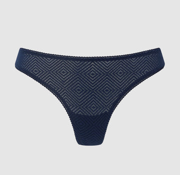 Aztec lace thong [Navy] Bottoms Nudea XS 