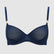 Aztec lace balconette bra [Navy] Bras Nudea 32B 