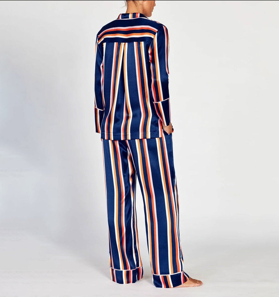 Double breasted silk pyjamas set [Cruise Stripe] Sleep Not specified 