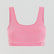 Seamless wire-free ribbed crop [Rosy Pink] Bras Nudea 