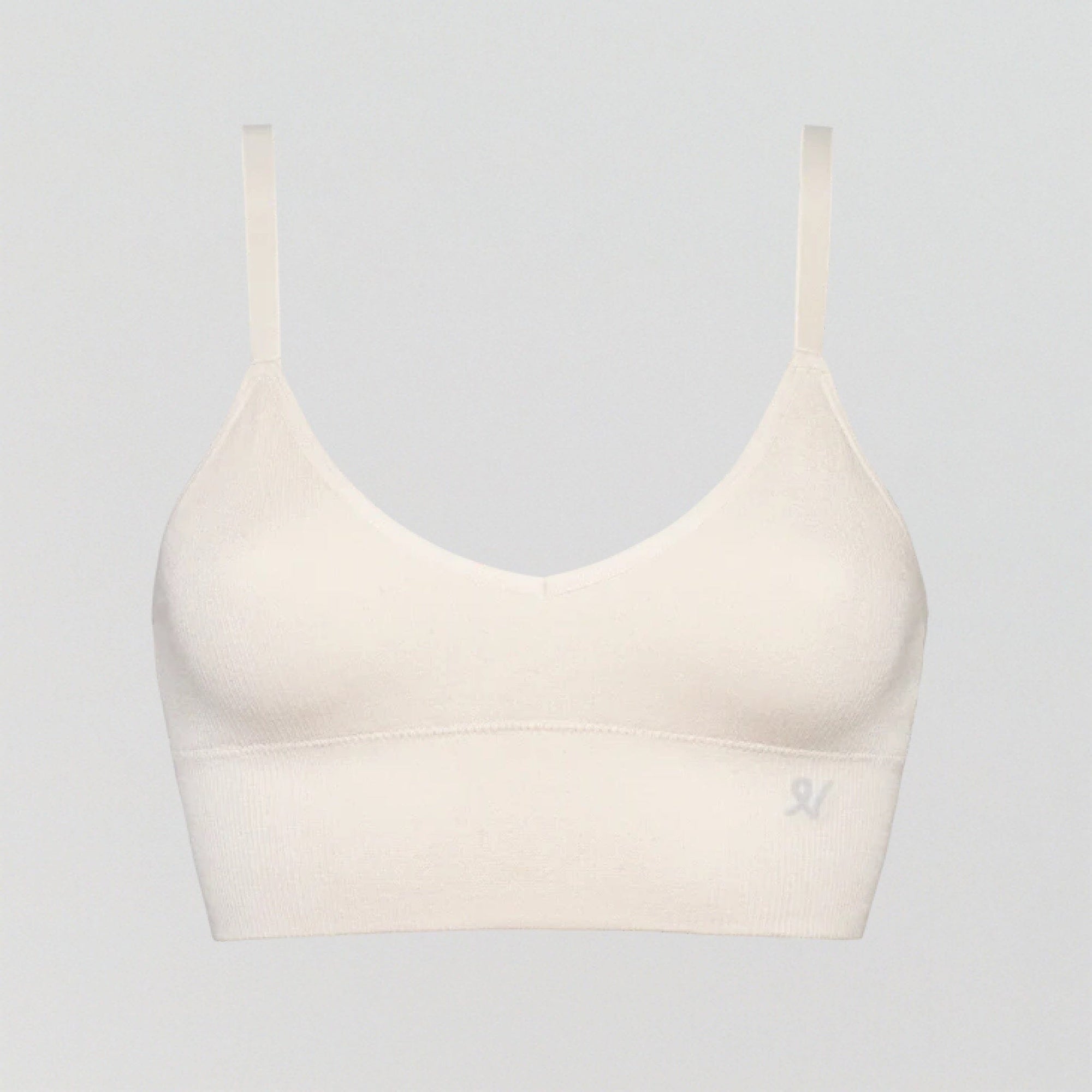 Seamless wire-free ribbed bralette [Winter White] Bras Nudea 