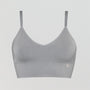 Seamless wire-free ribbed bralette [Cloud Grey] Bras Nudea 