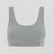 Seamless wire-free ribbed crop [Cloud Grey] Bras Nudea 
