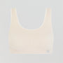 Seamless wire-free ribbed crop [Winter White] Bras Nudea 