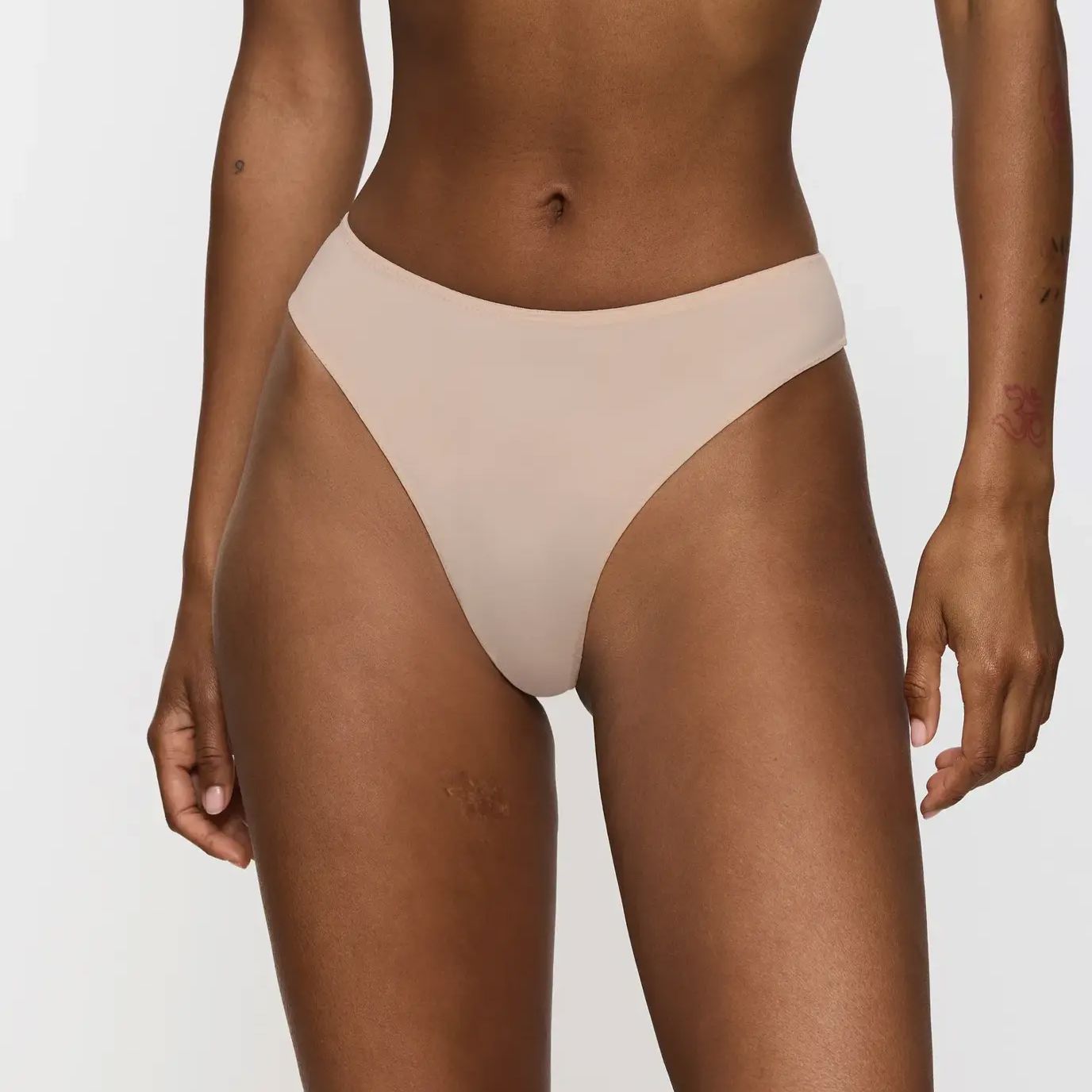 Seamless high leg tanga knicker [Beige] Bottoms Triumph 