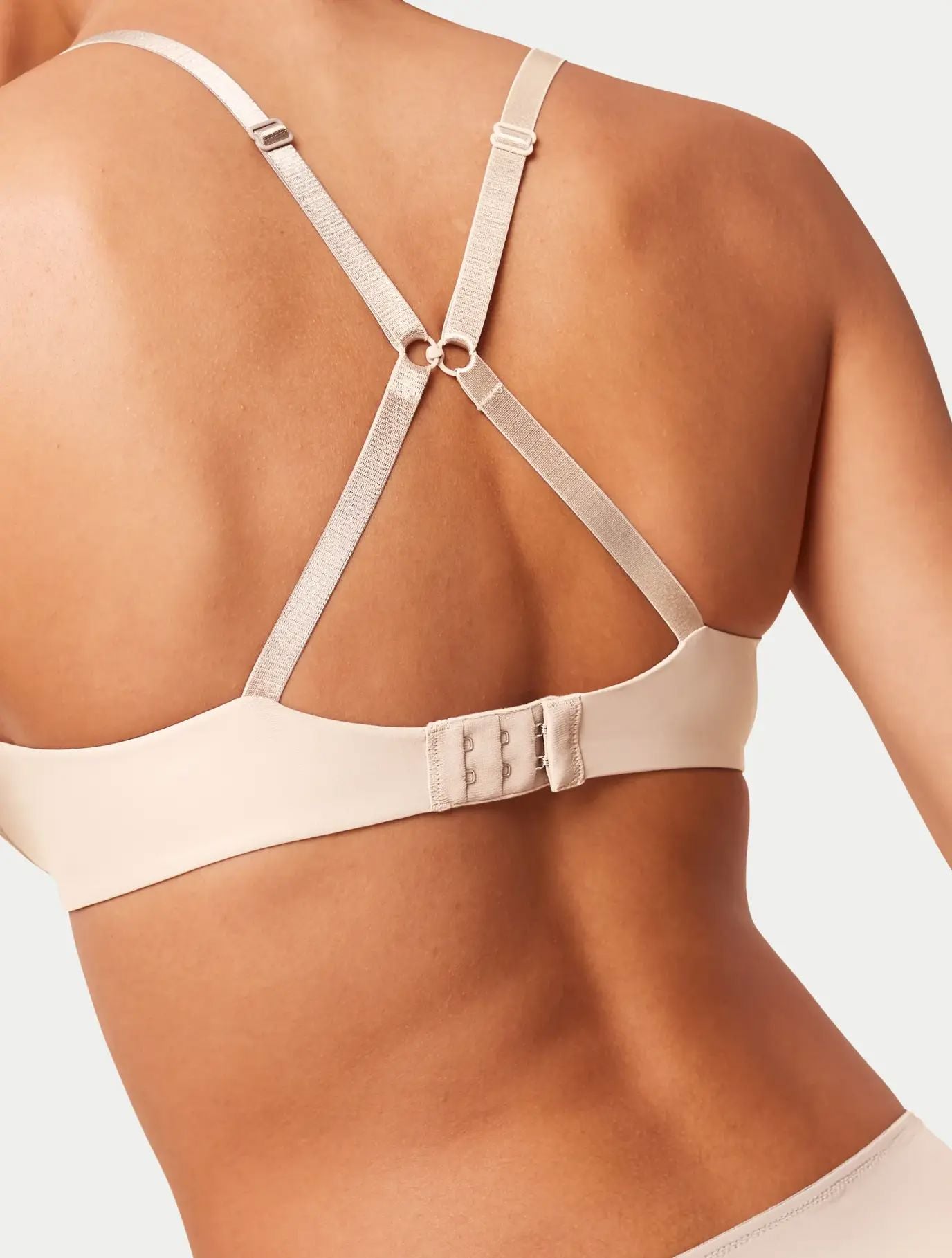 Seamless plunge t-shirt bra [Beige] Bras Triumph 