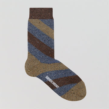 Sparkly striped sock [Bronze Tweed] Accessories Genevieve Sweeney 