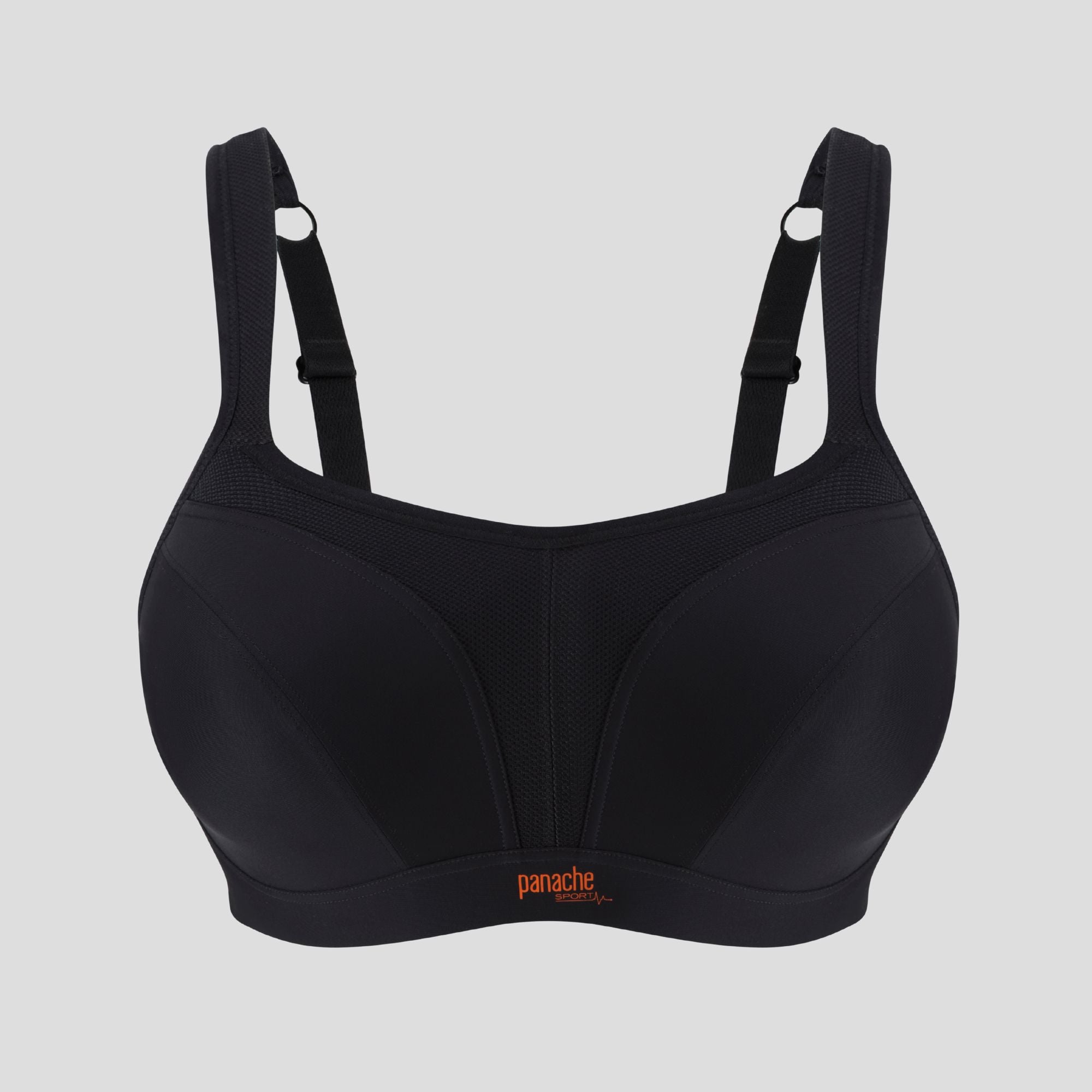 Shaped underwired sports bra [Black] Sport Panache 