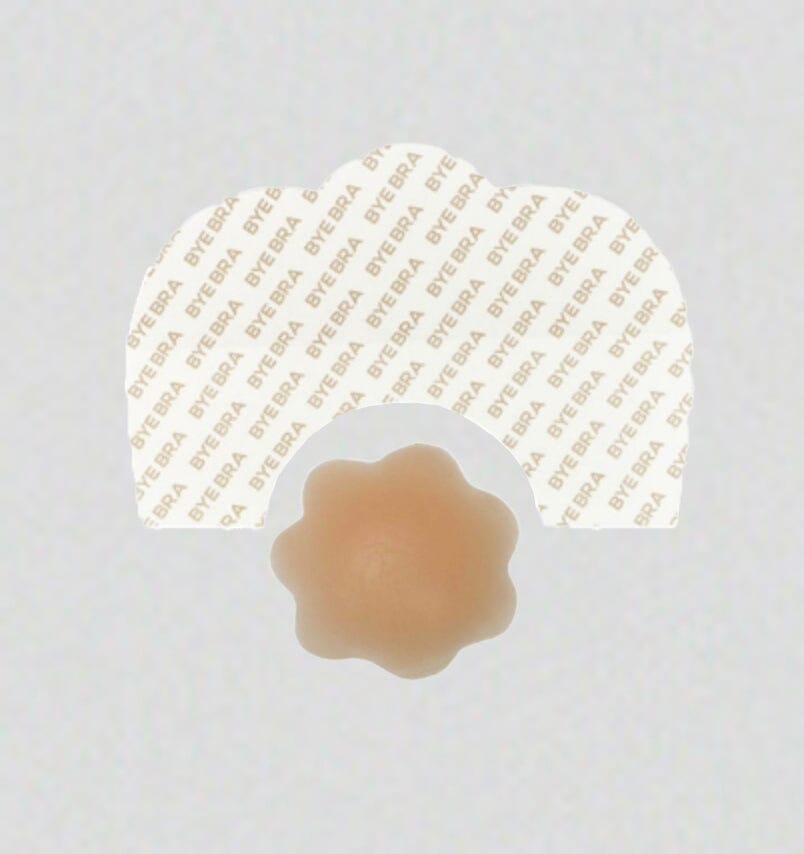Strapless lift solution w. silicone nipple petals [Beige] Accessories Bye Bra 