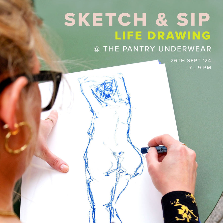 Sketch & Sip Life Drawing Ticket - Islington ( 9th December ‘24 ) General The Pantry Underwear 