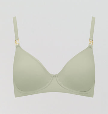 Smooth full cup t-shirt bra [Sage] Bras Nudea 