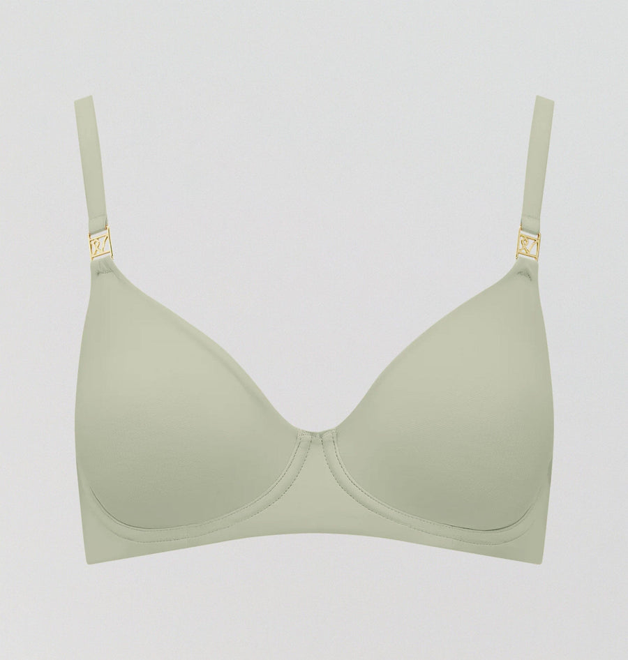 Smooth full cup t-shirt bra [Sage] Bras Nudea 