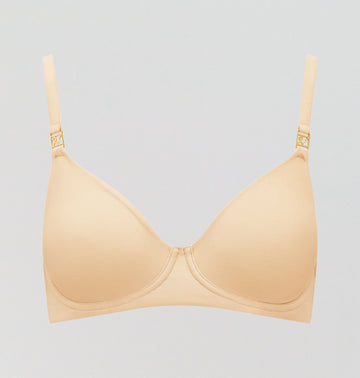 Smooth full cup t-shirt bra [Sand] Bras Nudea 