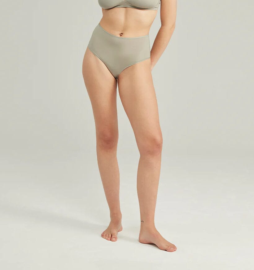 Microfibre high waist brief [Sage] Bottoms Nudea 