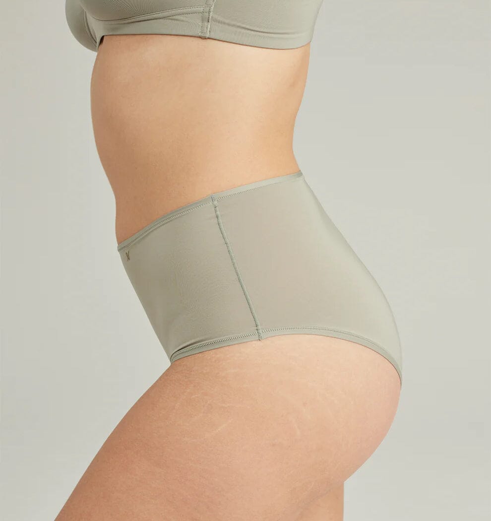 Microfibre high waist brief [Sage] Bottoms Nudea 