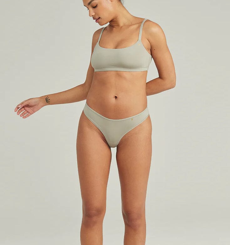 Microfibre thong [Sage] Bottoms Nudea 