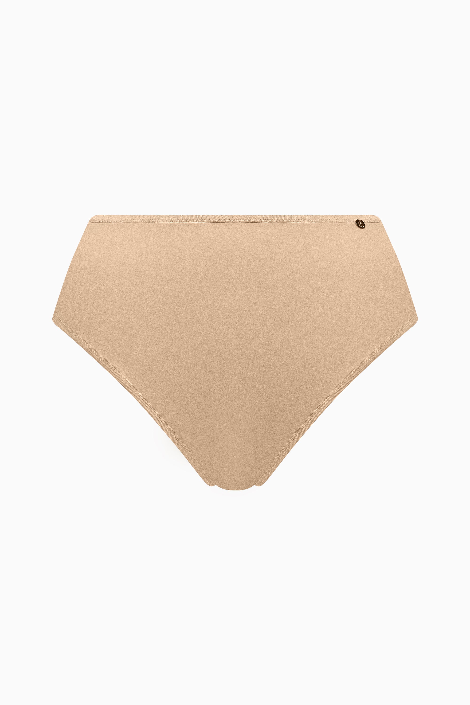 Smooth clean cut high waist knicker [Beige]
