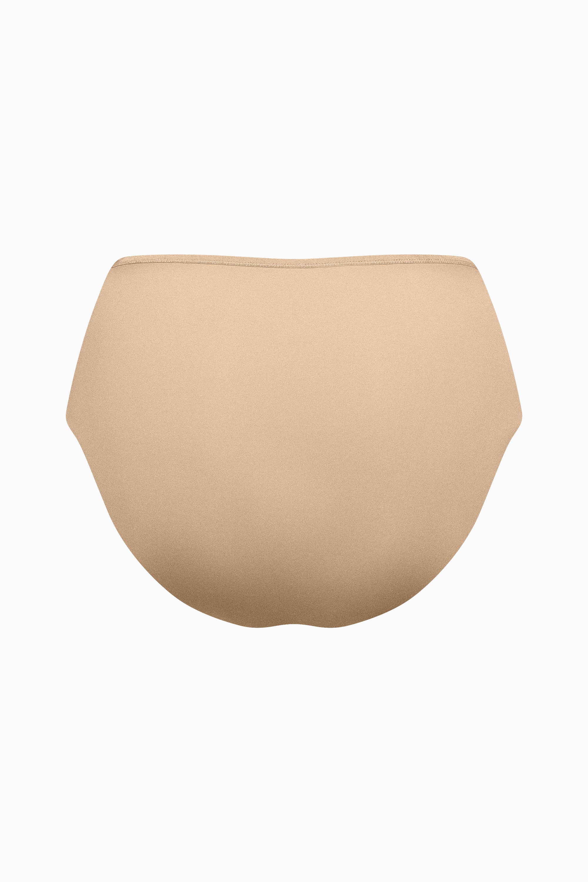 Smooth clean cut high waist knicker [Beige]