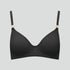 Smooth full cup t-shirt bra [Black] Bras Nudea 
