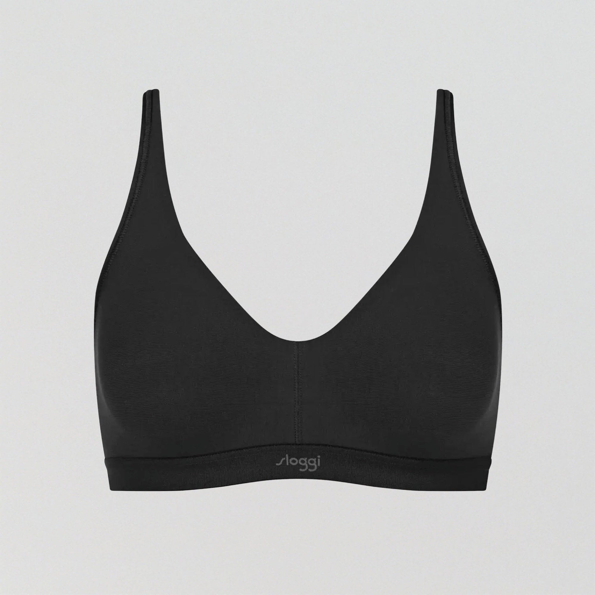 Soft organic cotton wire-free bralette [Black] Bras Sloggi 