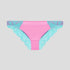 Soft teal & pink microfibre and lace knicker Bottoms Dora Larsen 