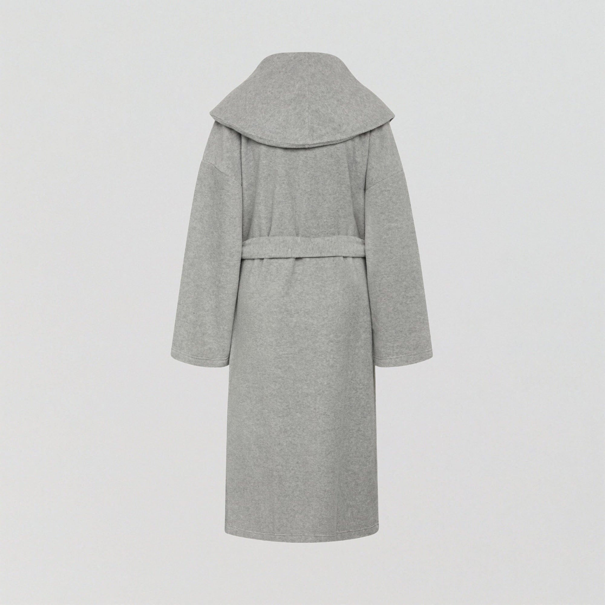 Soft fleece hooded robe [Light Grey Melange] Sleep CCDK 