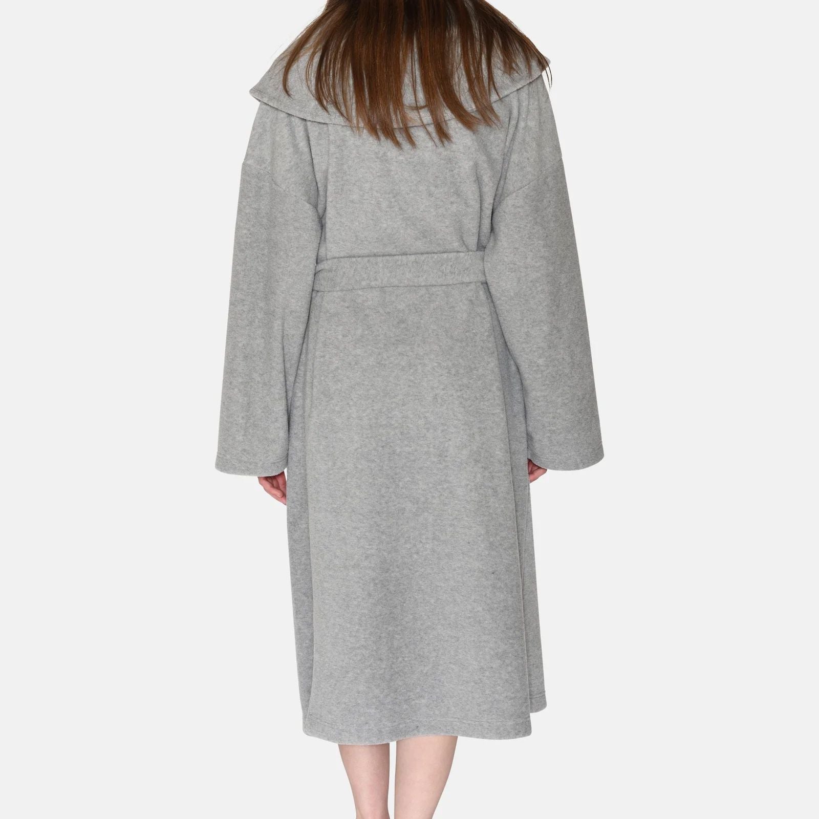 Soft fleece hooded robe [Light Grey Melange] Sleep CCDK 