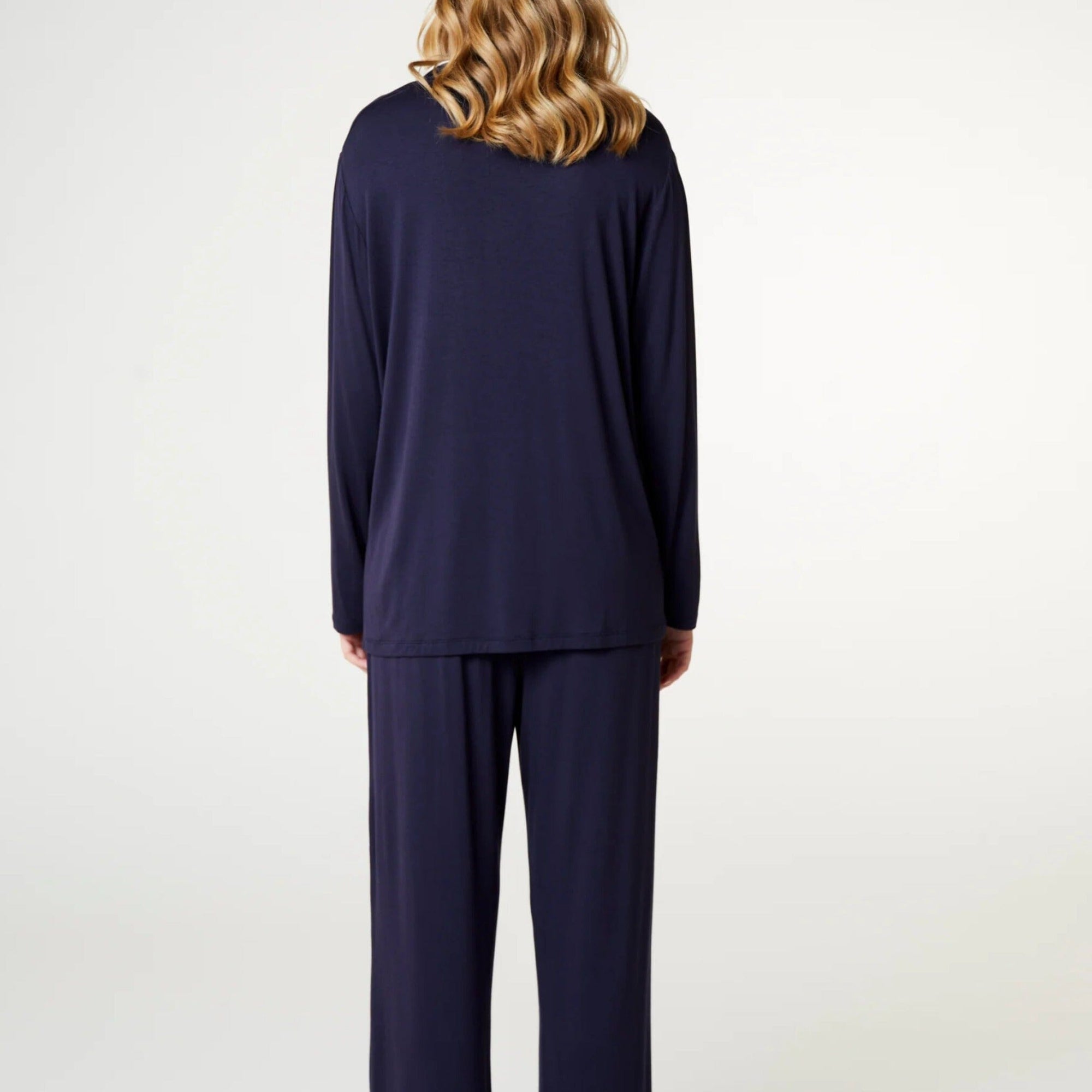 Soft jersey long pyjama set [Darkest Navy] Sleep CCDK 