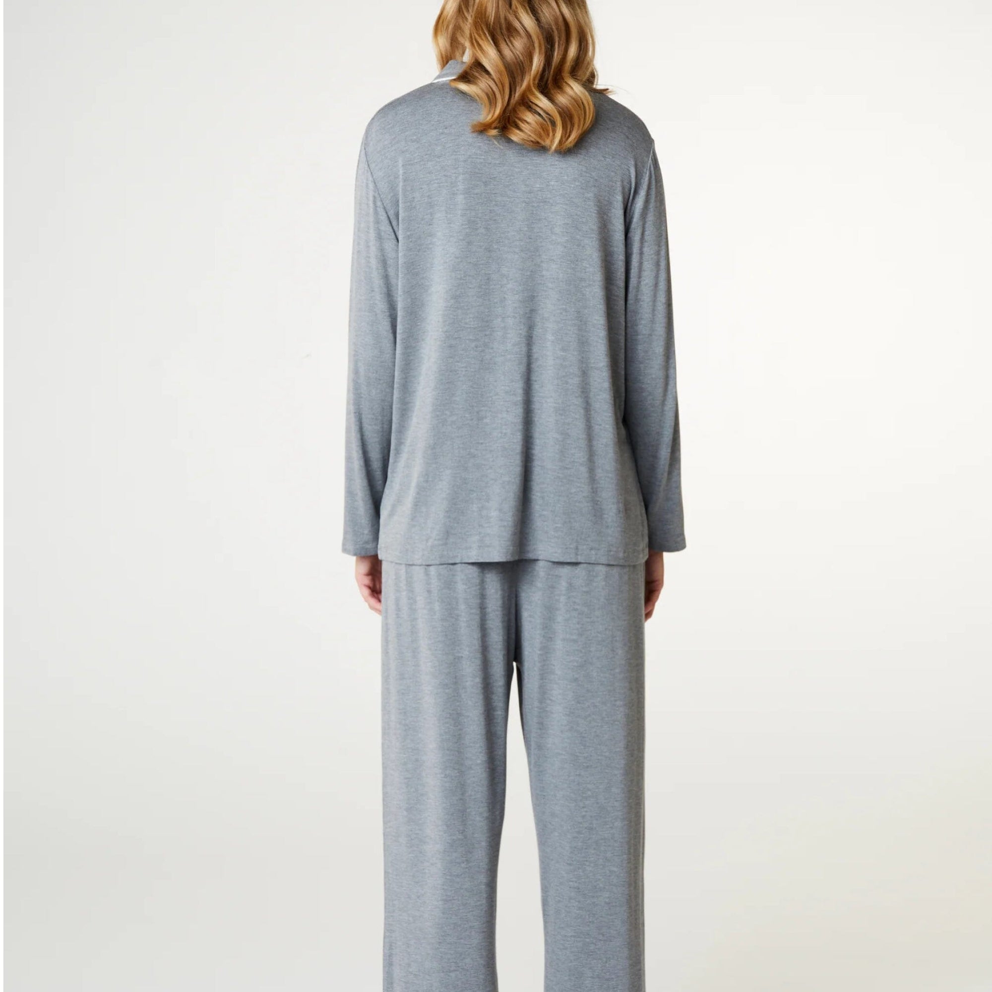 Soft jersey long pyjama set [Grey Melange] Sleep CCDK 