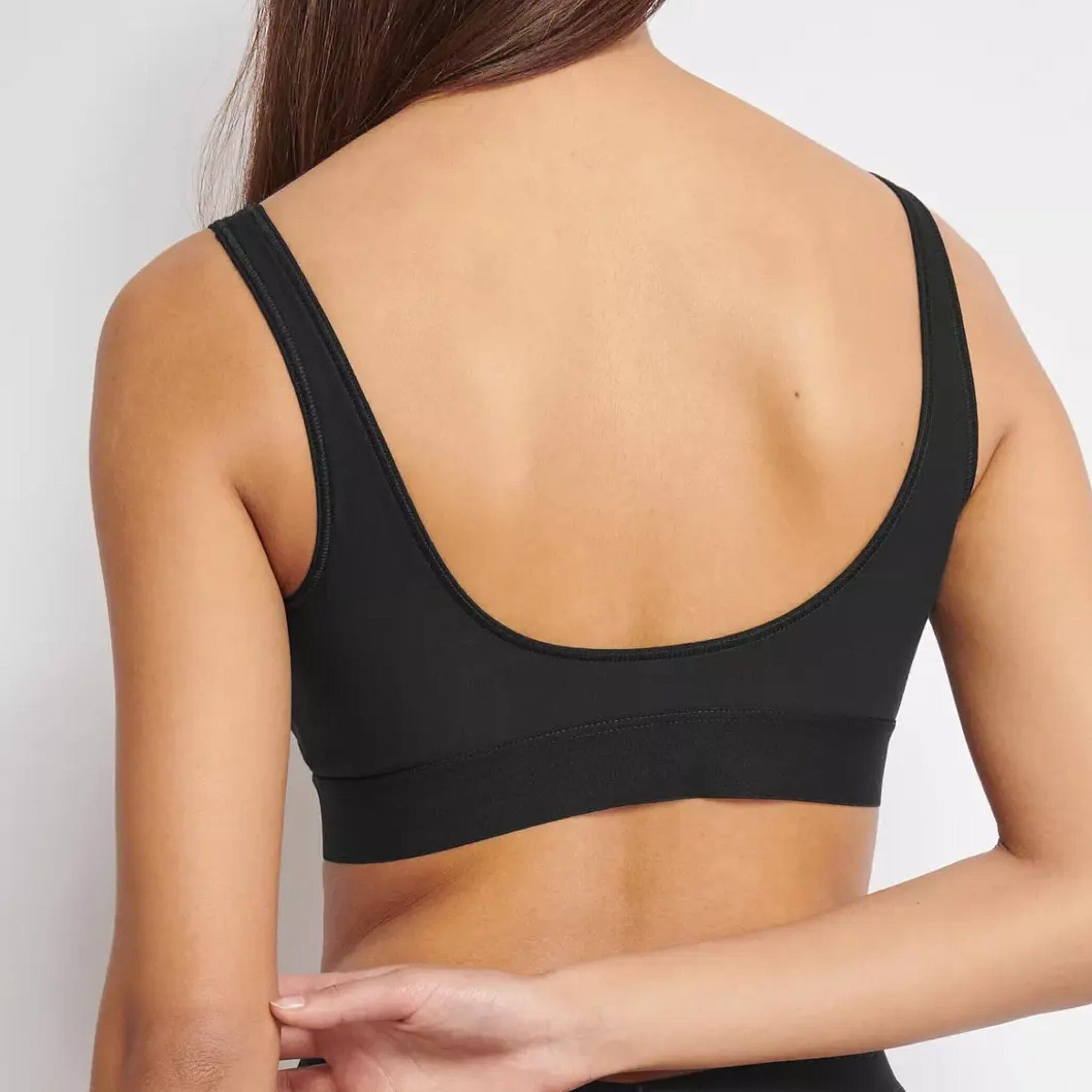 Soft organic cotton crop top [Black] Bras Sloggi 