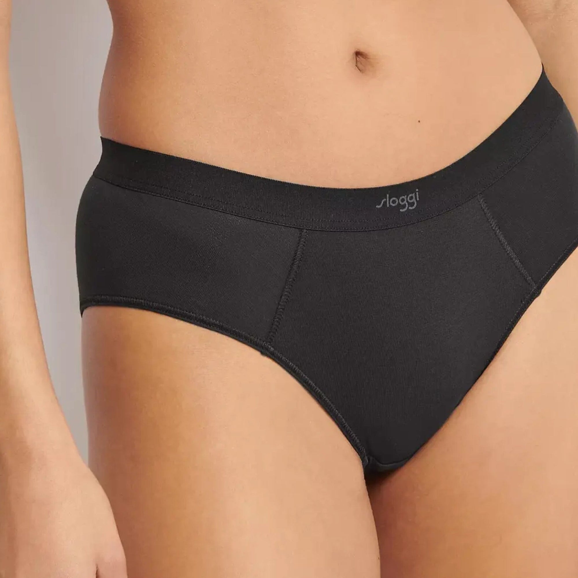 Soft organic cotton hipster knicker [Black] Bottoms Sloggi 