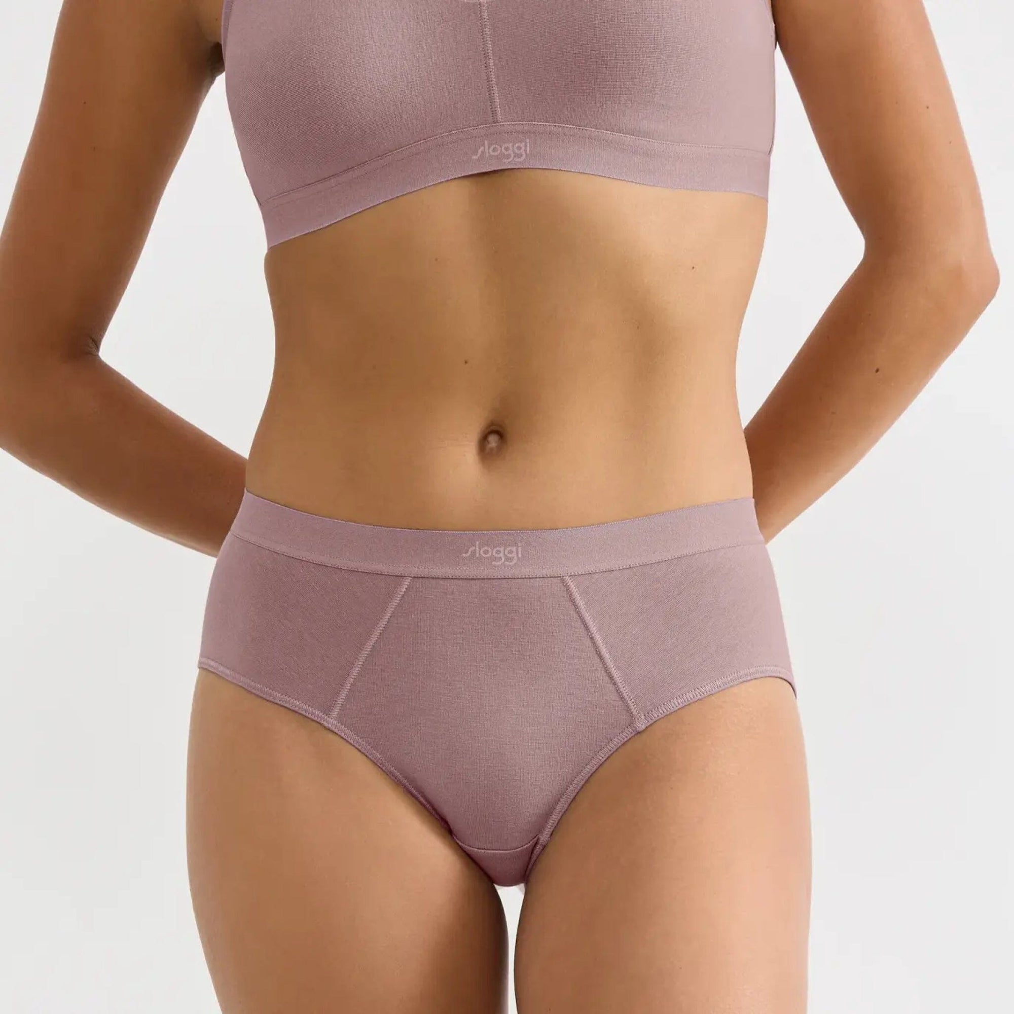 Soft organic cotton hipster knicker [Rose Taupe] Bottoms Sloggi 