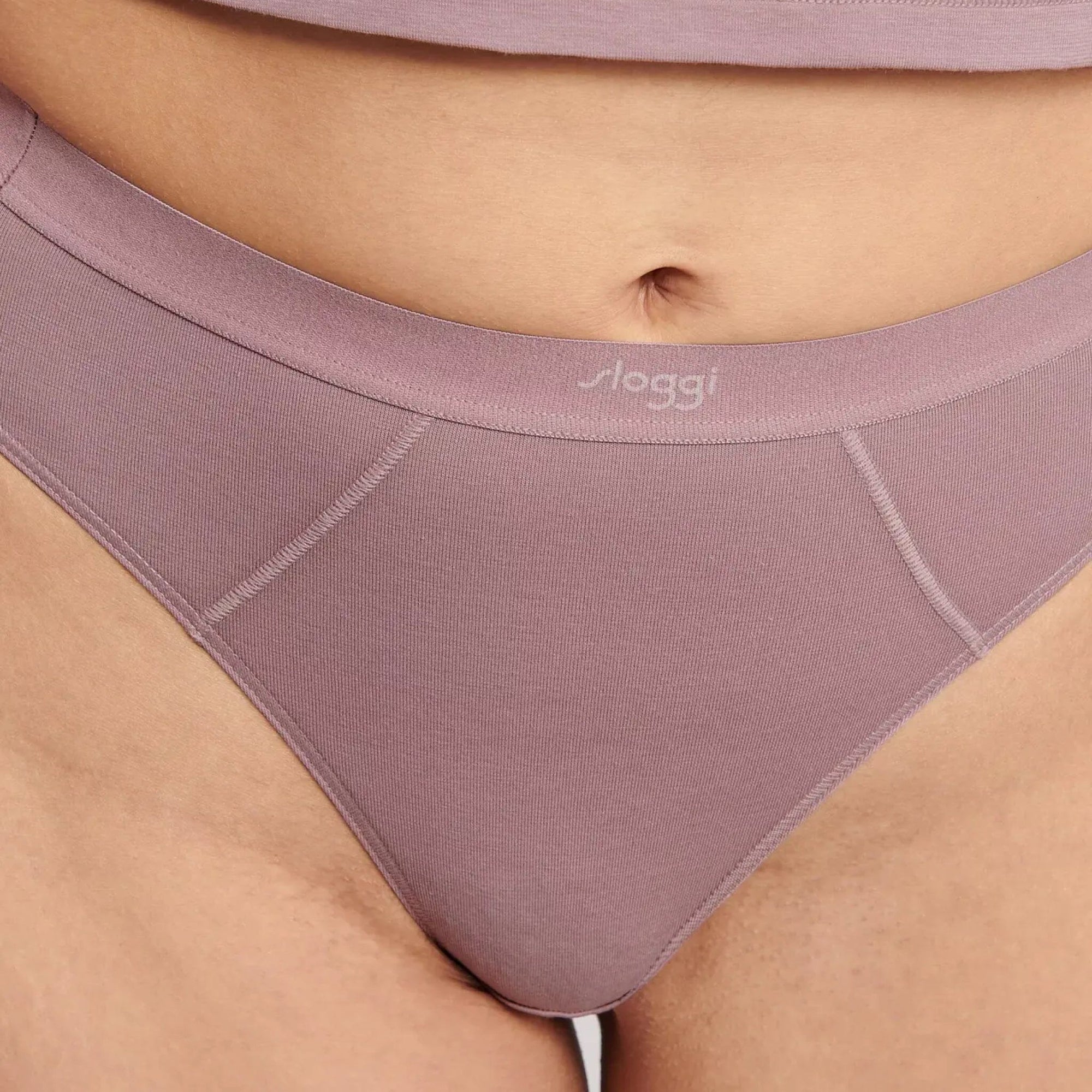 Soft organic cotton thong [Rose Taupe] Bottoms Sloggi 
