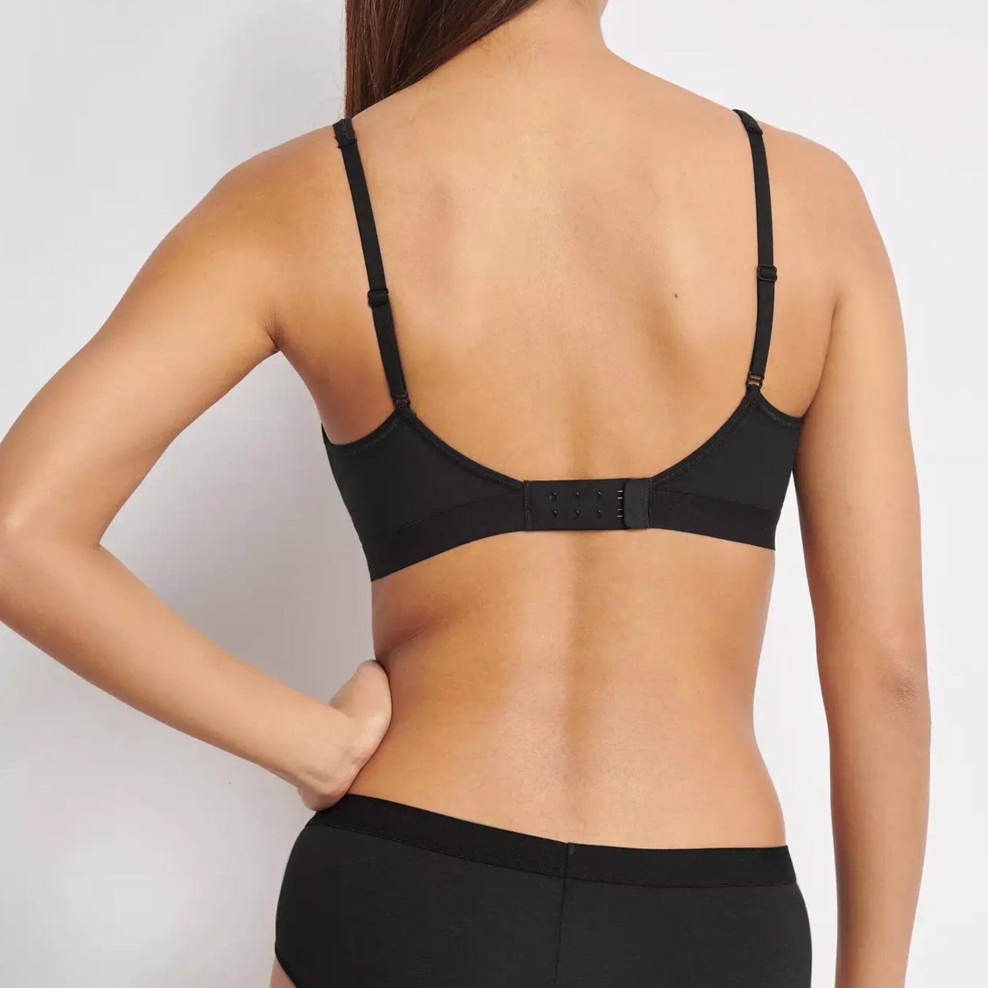 Soft organic cotton wire-free bralette [Black] Bras Sloggi 