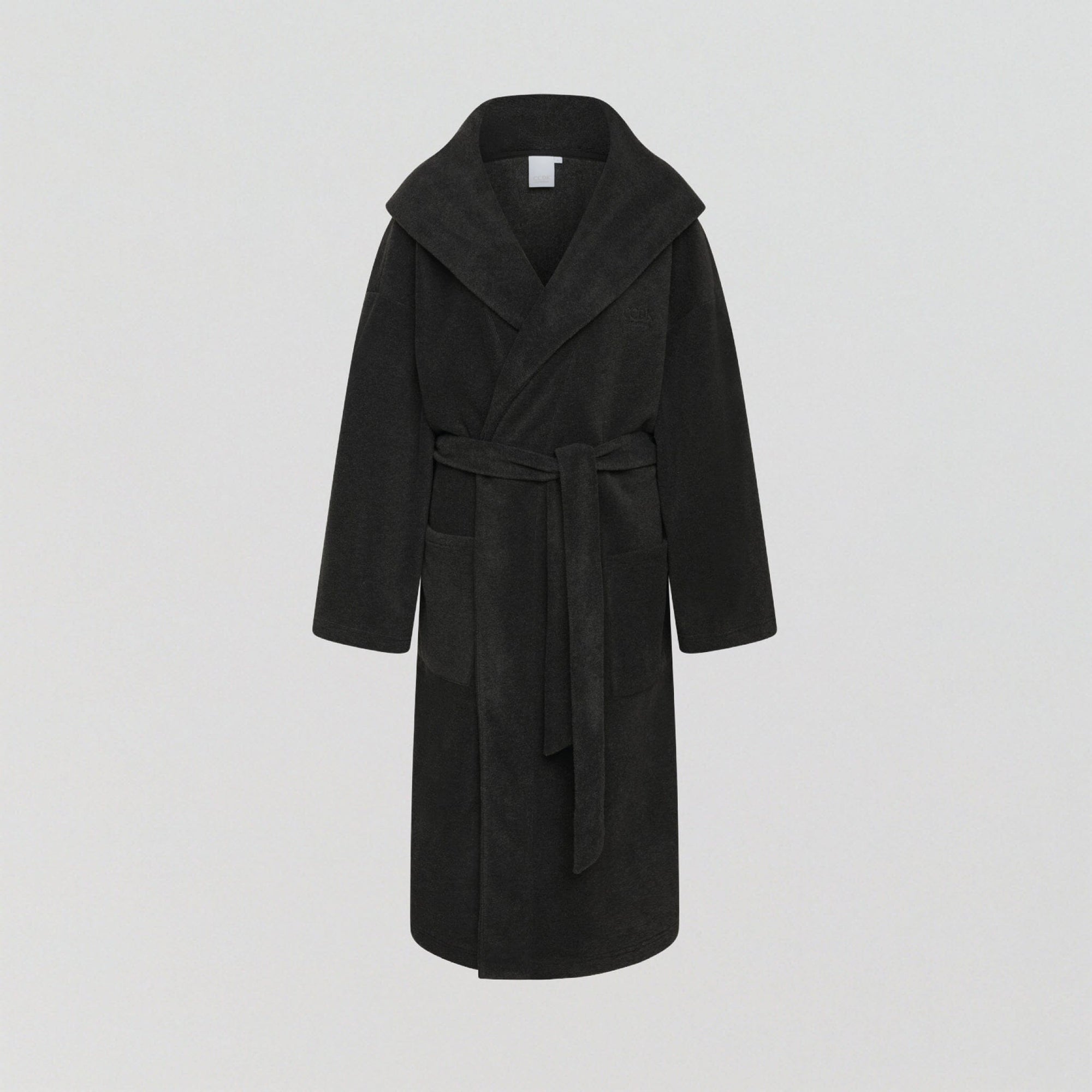 Soft fleece hooded robe [Dark Grey Melange] Sleep CCDK 