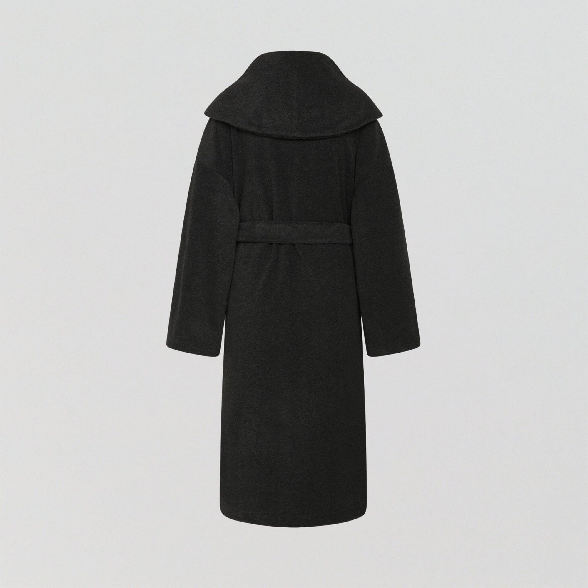 Soft fleece hooded robe [Dark Grey Melange] Sleep CCDK 