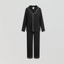 Soft jersey long pyjama set [Black] Sleep CCDK 
