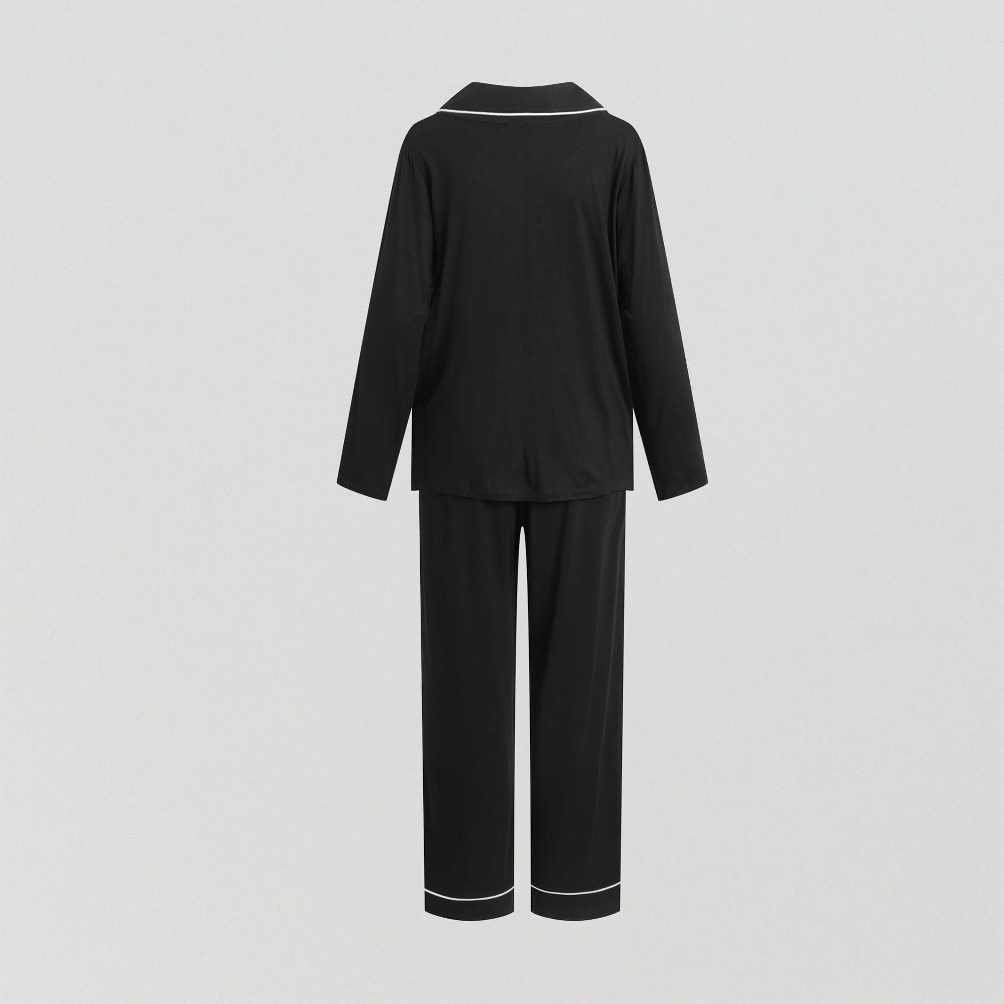 Soft jersey long pyjama set [Black] Sleep CCDK 