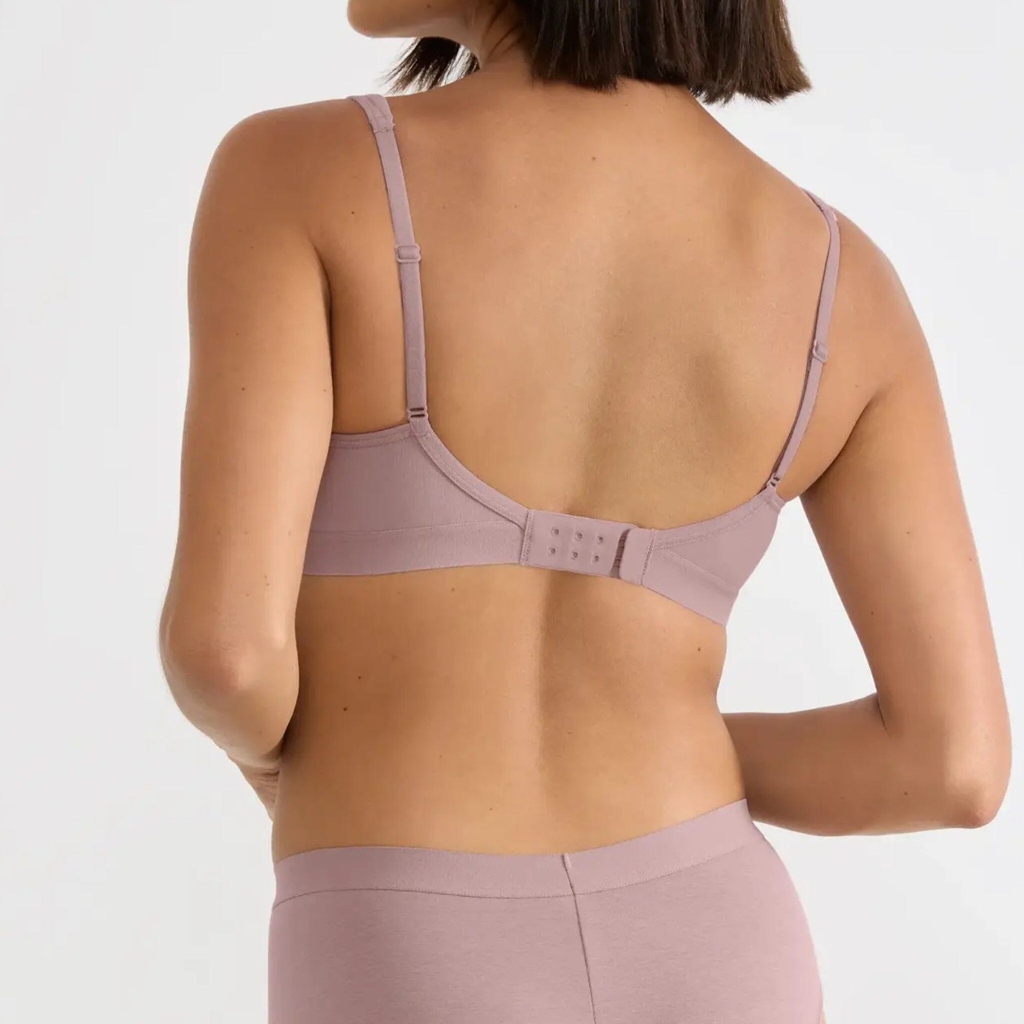 Soft organic cotton wire-free bralette [Rose Taupe] Bras Sloggi 