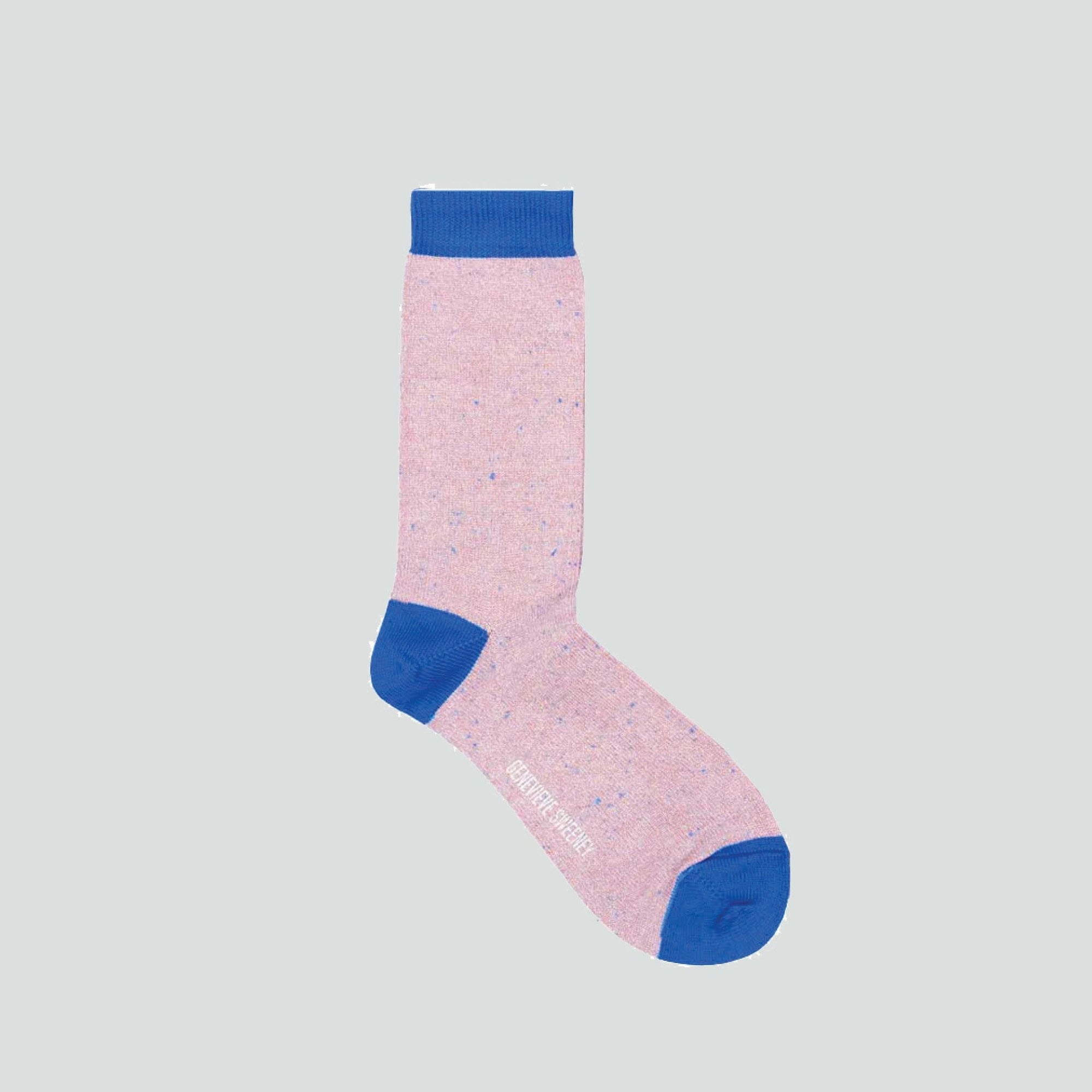 Sparkly silk tweed sock [Baby Pink] Accessories Genevieve Sweeney 