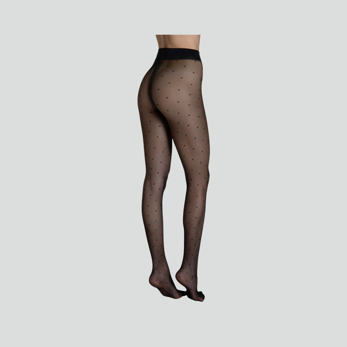 Spot detail tights 20 denier [Black] Accessories Lisca 