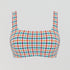 Square neck bikini crop [Gingham multi] Swim Panache 32D 