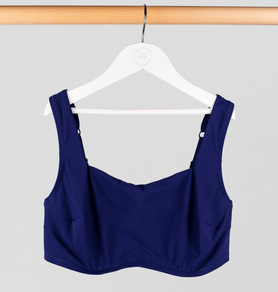 Square neck bikini crop [Navy] Swim Panache 