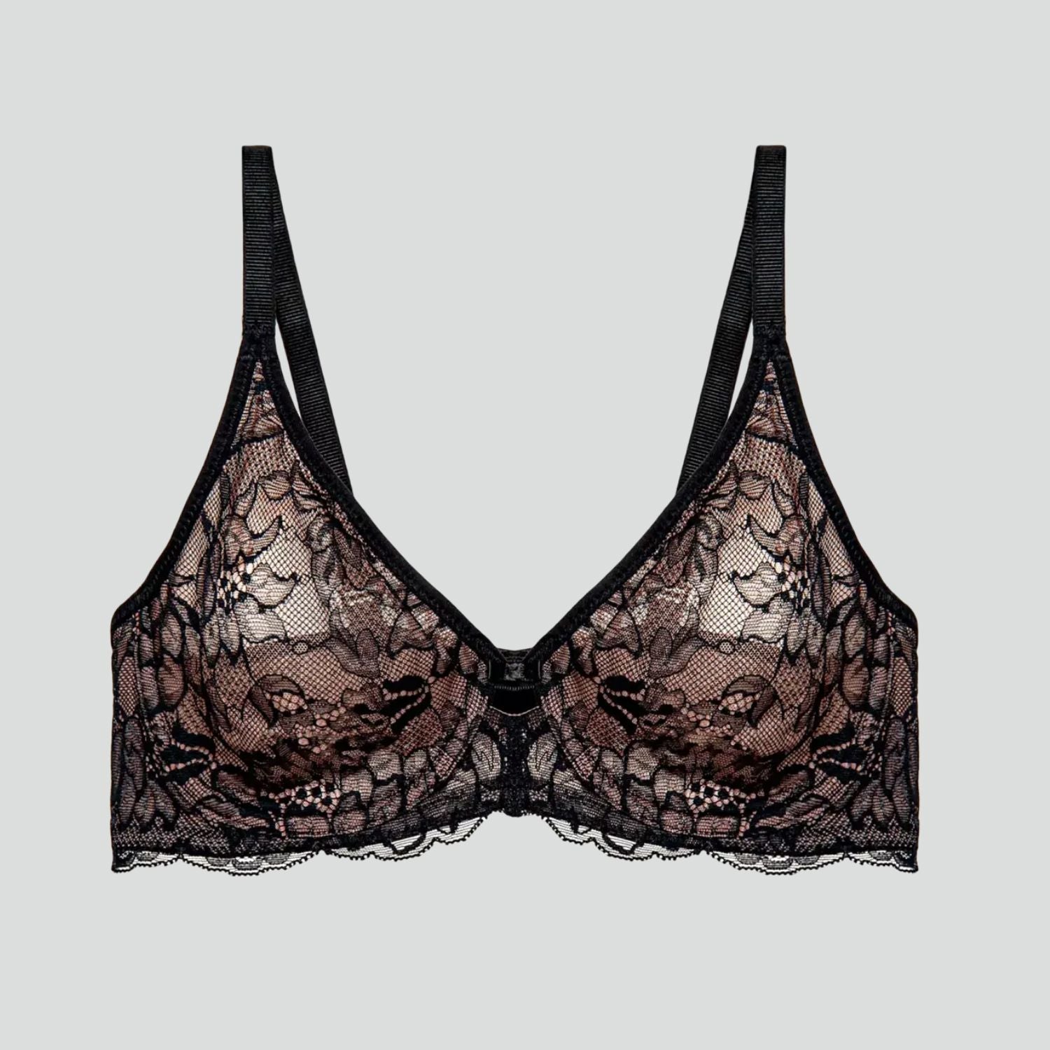 Stretch lace wire-free bralette [Black] Bras Triumph 