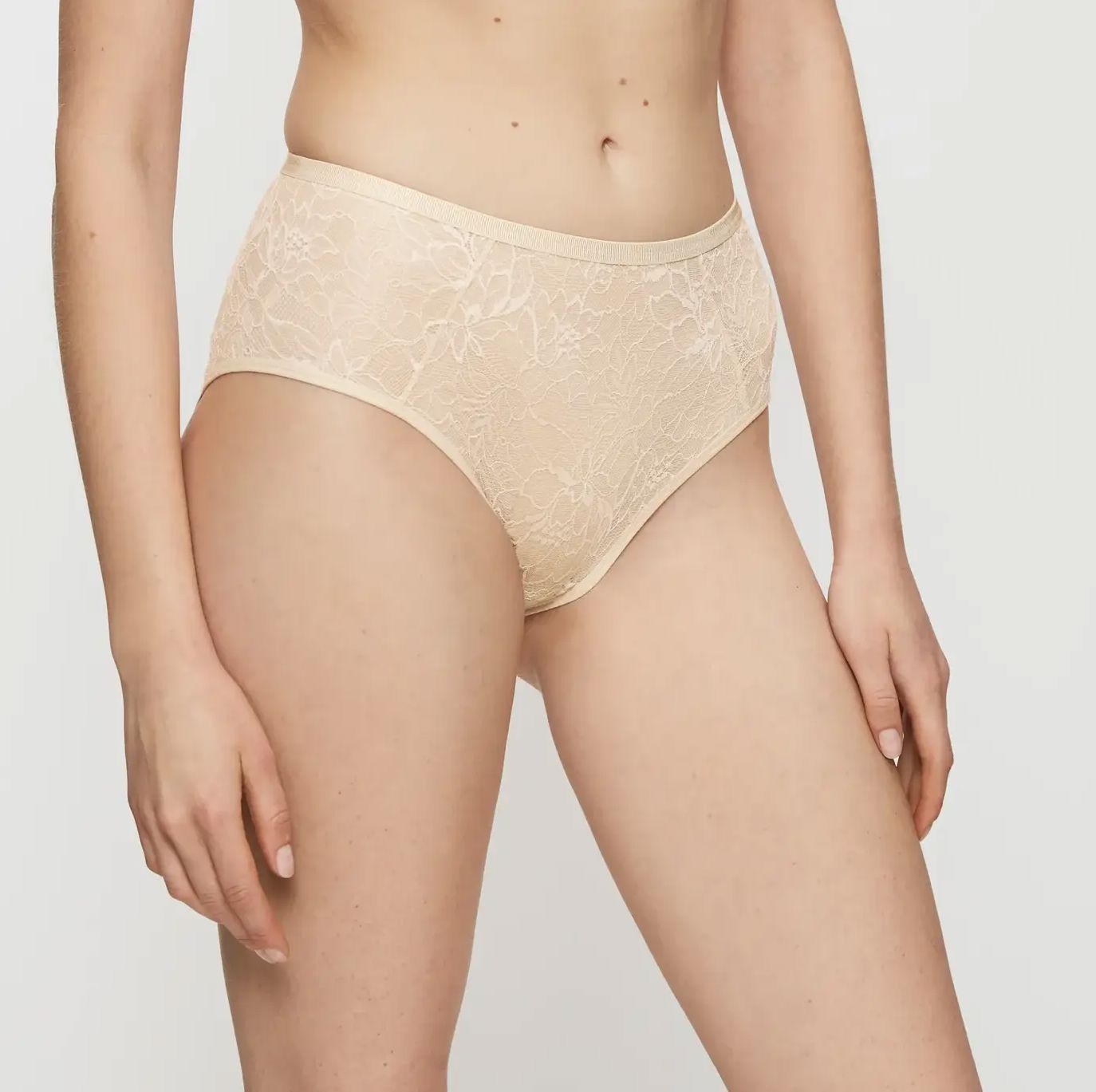 Stretch lace high waist knicker [Ivory] Bottoms Triumph 