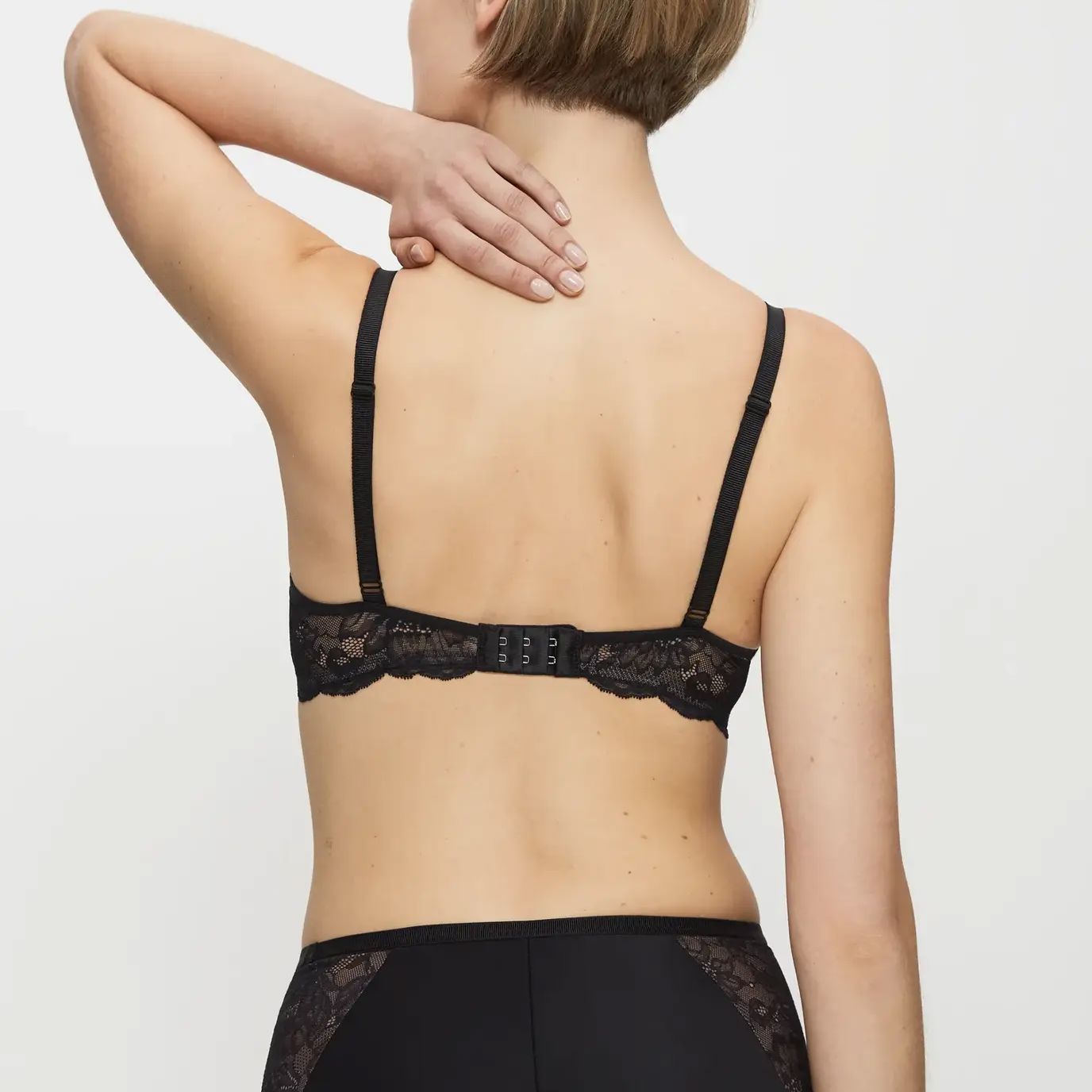 Stretch lace wire-free bralette [Black] Bras Triumph 